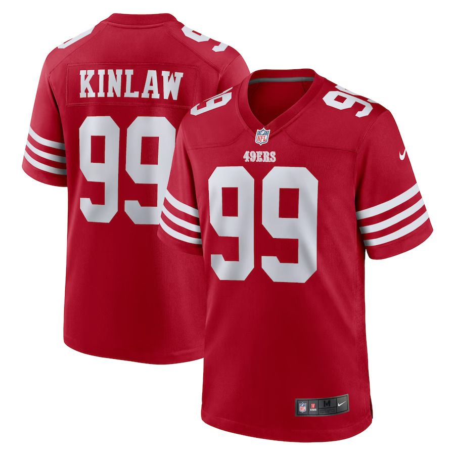Men San Francisco 49ers #99 Javon Kinlaw Nike Scarlet Team Player Game NFL Jersey